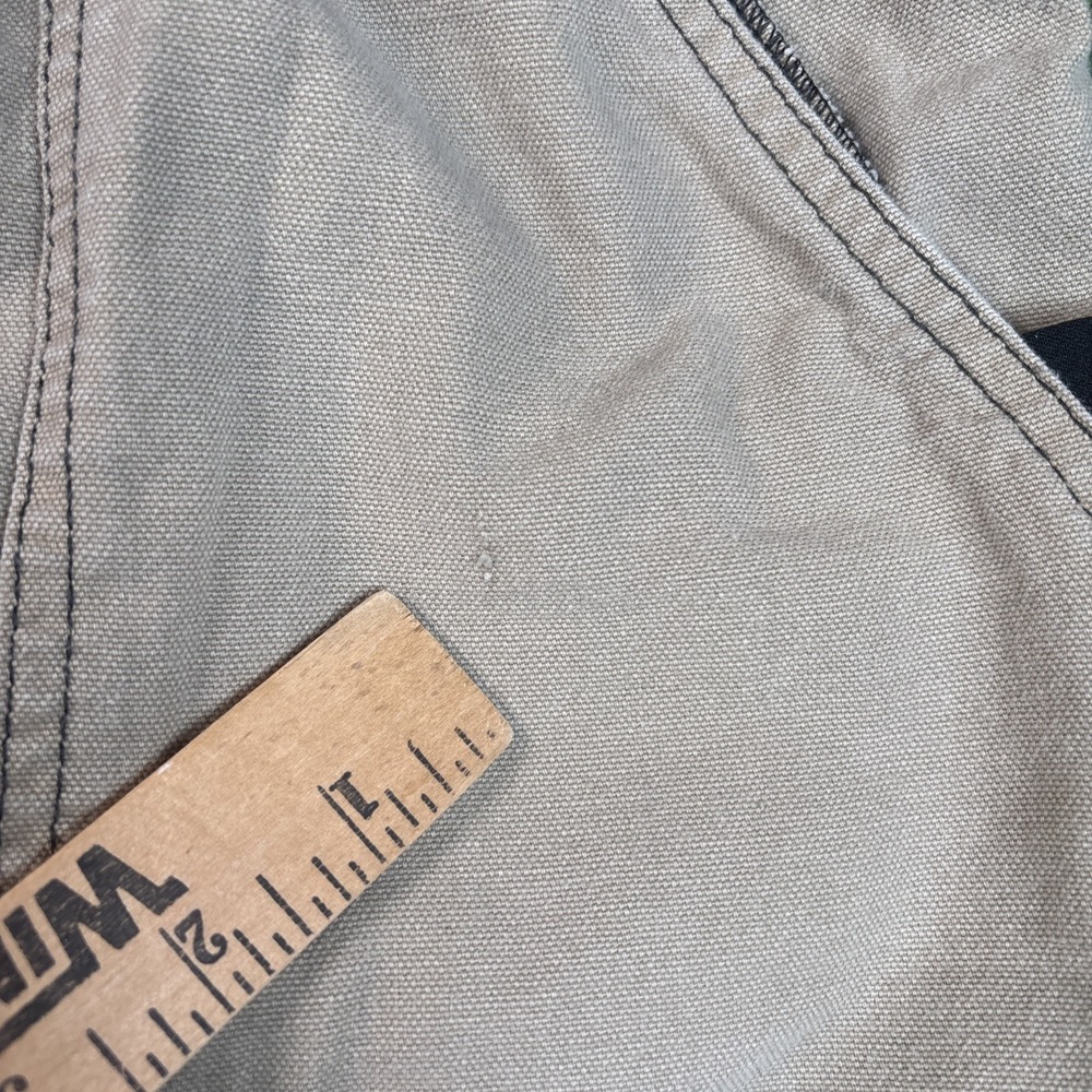 VTG Zoic Cycling Cargo Shorts Tan Men Size Large Lined Elastic Waist USA Made - Picture 12 of 16